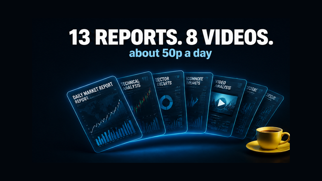 13 Reports, 8 Videos and a Trading Room — For About 50p a Day